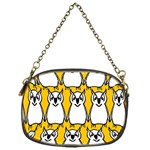 Yellow Owl Background Chain Purses (One Side)  Front