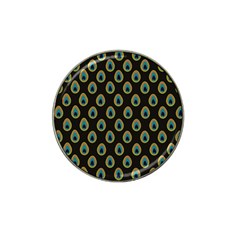 Peacock Inspired Background Hat Clip Ball Marker (10 Pack) by Simbadda