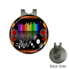 Music Pattern Hat Clips With Golf Markers by Simbadda