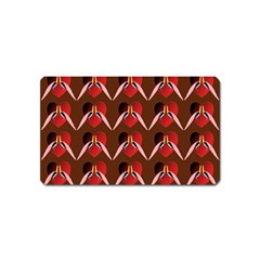 Peacocks Bird Pattern Magnet (name Card) by Simbadda