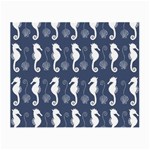 Seahorse And Shell Pattern Small Glasses Cloth Front