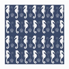 Seahorse And Shell Pattern Medium Glasses Cloth by Simbadda