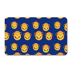 Monkeys Seamless Pattern Magnet (rectangular) by Simbadda