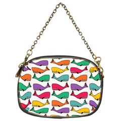 Small Rainbow Whales Chain Purses (two Sides)  by Simbadda