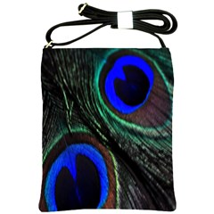 Peacock Feather Shoulder Sling Bags by Simbadda