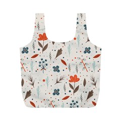 Seamless Floral Patterns  Full Print Recycle Bags (m)  by TastefulDesigns