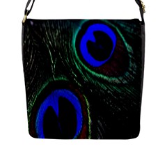 Peacock Feather Flap Messenger Bag (l)  by Simbadda