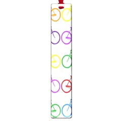 Rainbow Colors Bright Colorful Bicycles Wallpaper Background Large Book Marks by Simbadda