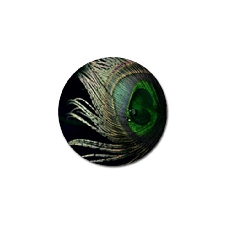 Feather Peacock Drops Green Golf Ball Marker (4 pack)