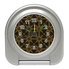 Seamless Symmetry Pattern Travel Alarm Clocks by Simbadda