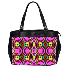 Love Hearths Colourful Abstract Background Design Office Handbags (2 Sides)  by Simbadda