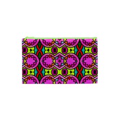 Love Hearths Colourful Abstract Background Design Cosmetic Bag (xs) by Simbadda