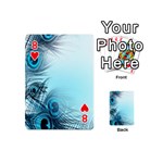 Feathery Background Playing Cards 54 (Mini)  Front - Heart8