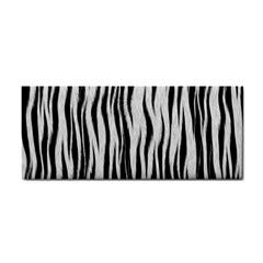 Black White Seamless Fur Pattern Cosmetic Storage Cases by Simbadda