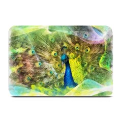 Peacock Digital Painting Plate Mats by Simbadda