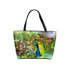 Peacock Digital Painting Shoulder Handbags