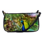 Peacock Digital Painting Shoulder Clutch Bags Front