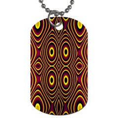 Vibrant Pattern Dog Tag (two Sides) by Simbadda