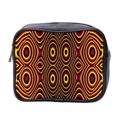 Vibrant Pattern Mini Toiletries Bag 2-side by Simbadda