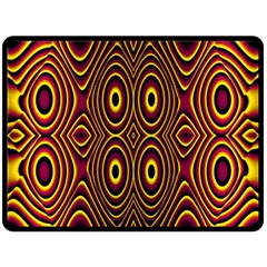 Vibrant Pattern Fleece Blanket (large)  by Simbadda