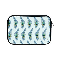 Background Of Beautiful Peacock Feathers Wallpaper For Scrapbooking Apple Ipad Mini Zipper Cases by Simbadda