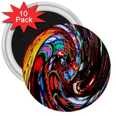 Abstract Chinese Inspired Background 3  Magnets (10 Pack)  by Simbadda