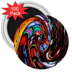 Abstract Chinese Inspired Background 3  Magnets (100 Pack) by Simbadda