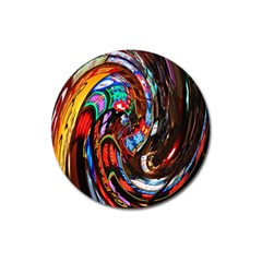 Abstract Chinese Inspired Background Magnet 3  (round) by Simbadda