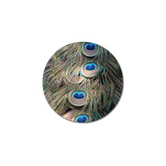 Colorful Peacock Feathers Background Golf Ball Marker (4 Pack) by Simbadda