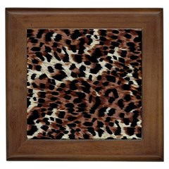 Background Fabric Animal Motifs Framed Tiles