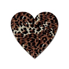 Background Fabric Animal Motifs Heart Magnet