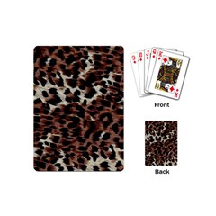 Background Fabric Animal Motifs Playing Cards (mini)  by Simbadda