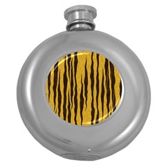 Seamless Fur Pattern Round Hip Flask (5 Oz) by Simbadda