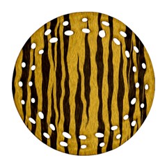 Seamless Fur Pattern Round Filigree Ornament (two Sides) by Simbadda