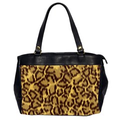 Seamless Animal Fur Pattern Office Handbags (2 Sides)  by Simbadda