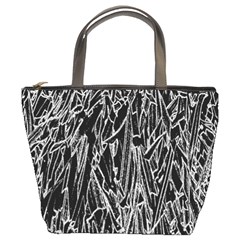 Gray Background Pattern Bucket Bags by Simbadda