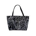 Gray Background Pattern Shoulder Handbags Front