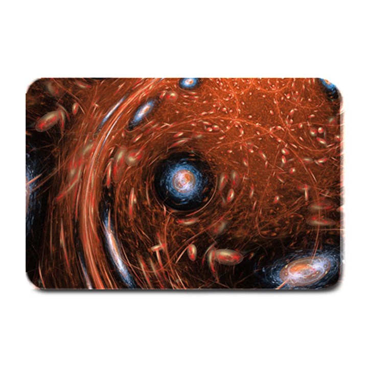 Fractal Peacock World Background Plate Mats