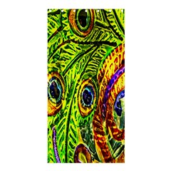 Glass Tile Peacock Feathers Shower Curtain 36  X 72  (stall)  by Simbadda