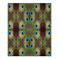 Beautiful Peacock Feathers Seamless Abstract Wallpaper Background Shower Curtain 60  X 72  (medium)  by Simbadda