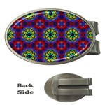 Abstract Pattern Wallpaper Money Clips (Oval)  Front