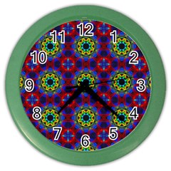 Abstract Pattern Wallpaper Color Wall Clocks