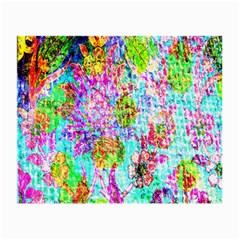 Bright Rainbow Background Small Glasses Cloth (2-side) by Simbadda