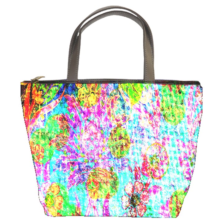 Bright Rainbow Background Bucket Bags