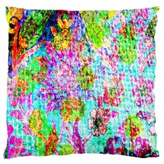 Bright Rainbow Background Large Flano Cushion Case (one Side) by Simbadda