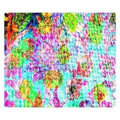 Bright Rainbow Background Double Sided Flano Blanket (small) 