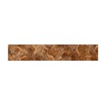 Brown Seamless Animal Fur Pattern Flano Scarf (Mini) Back