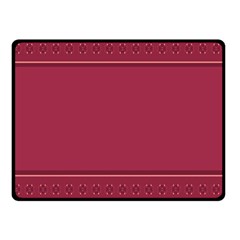 Heart Pattern Background In Dark Pink Double Sided Fleece Blanket (small)  by Simbadda
