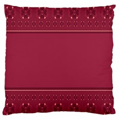 Heart Pattern Background In Dark Pink Standard Flano Cushion Case (two Sides) by Simbadda