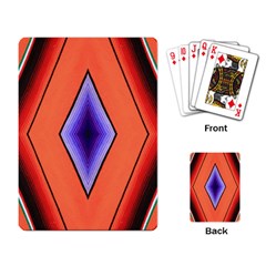 Diamond Shape Lines & Pattern Playing Card by Simbadda